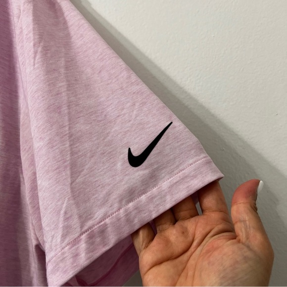 Nike Dri Fit XL Pink Performance Breathable Stretchy Lightweight Polo Shirt - Picture 2 of 7